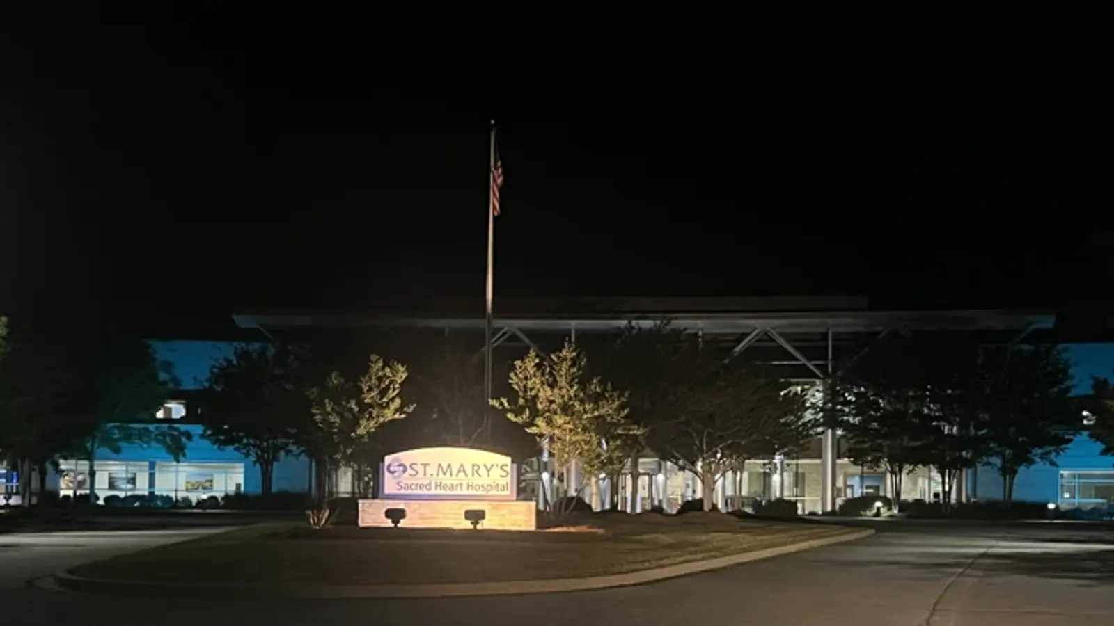 St. Mary’s Sacred Heart Hospital at Night