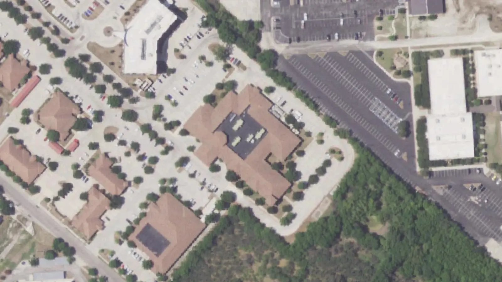 Aerial photograph of the Foundation Surgical Hospital Of San Antonio campus (2022), San Antonio, TX