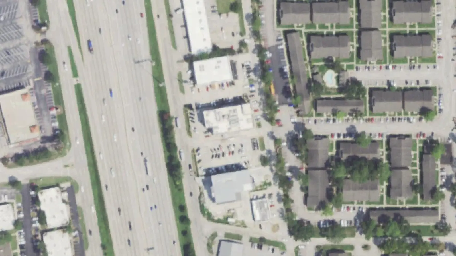 Aerial photograph of the The Woodlands Specialty Hospital campus (2022), Spring, TX