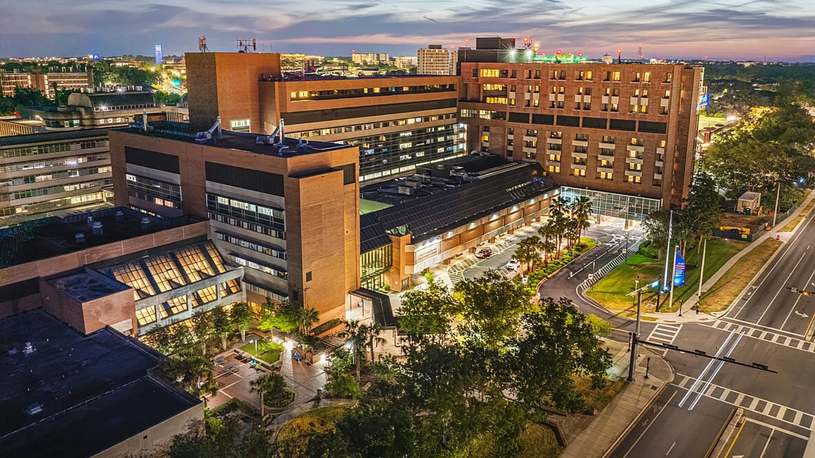 Exterior of UF Health Shands Hospital (North Tower)