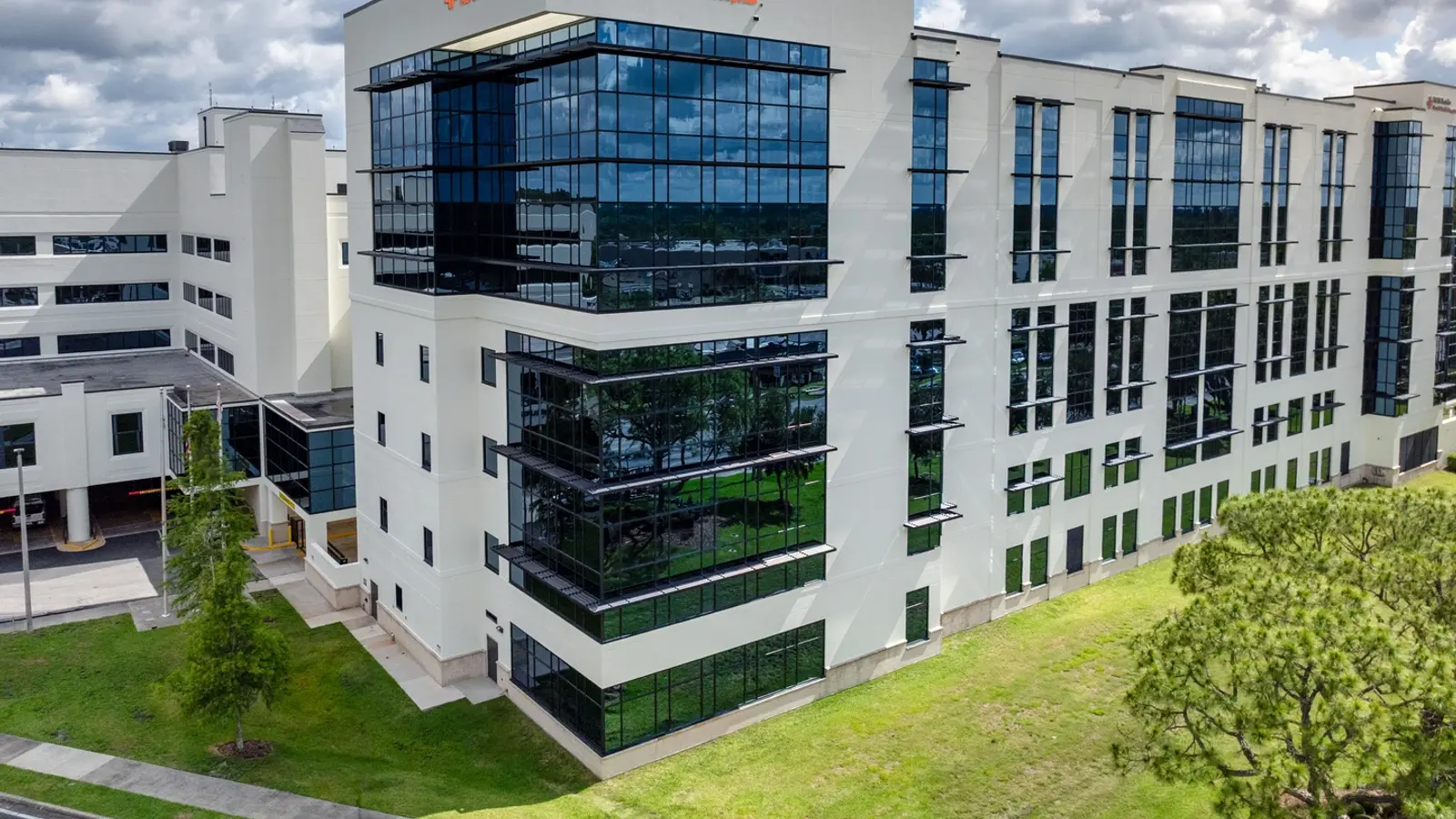 Aerial shot of North Florida Hospital