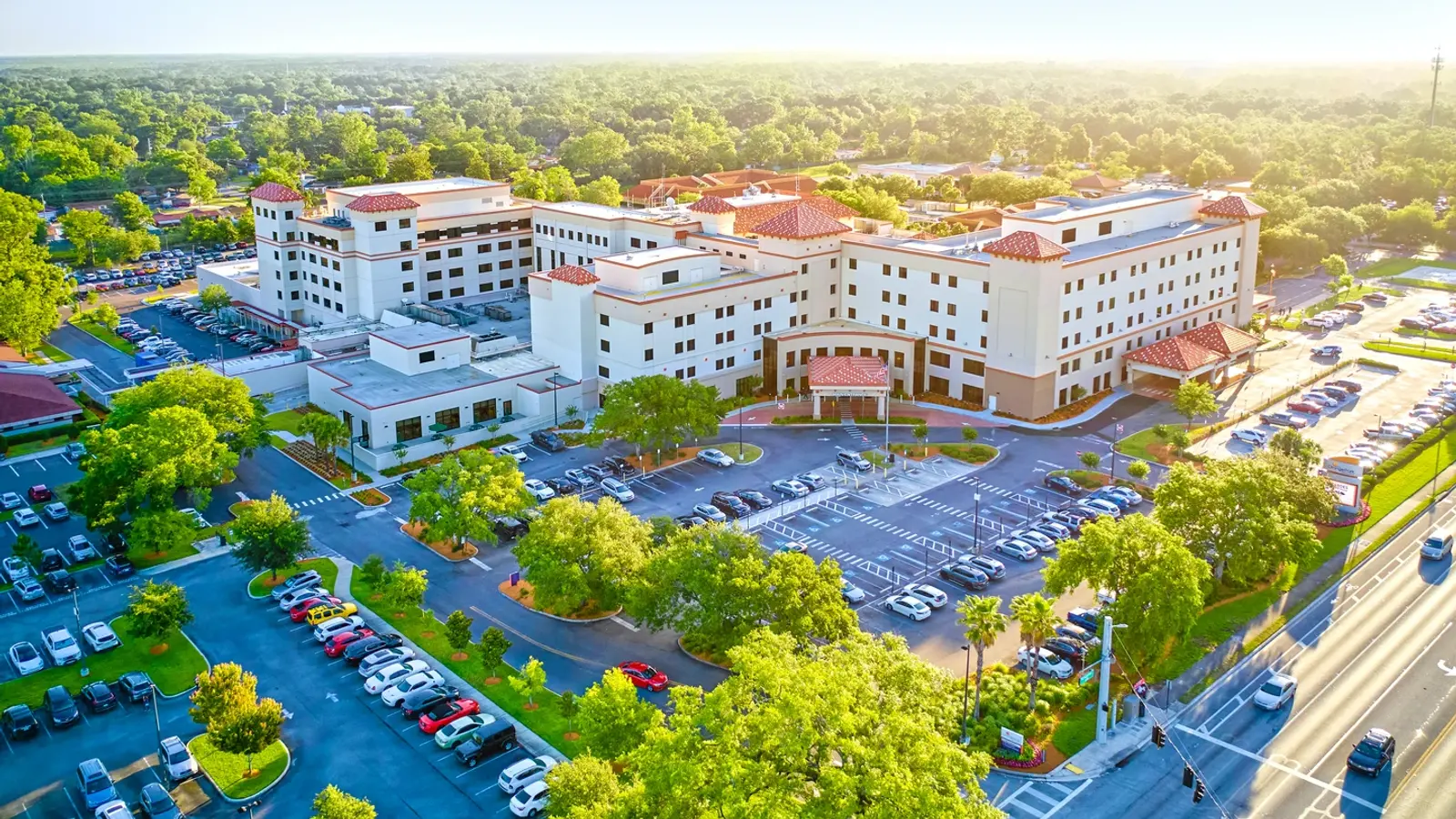 Orange Park Hospital from above.