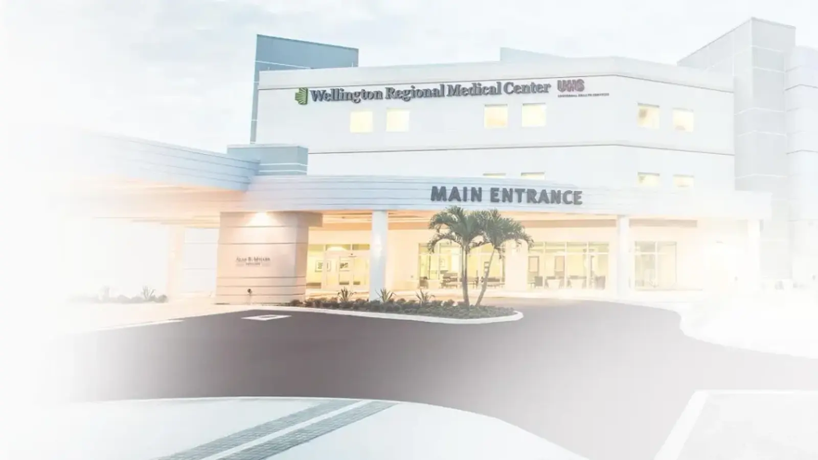 Exterior of Wellington Regional Medical Center