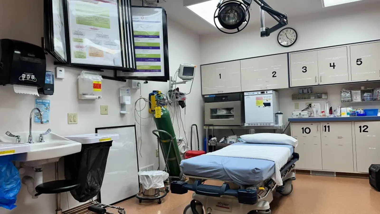 Emergency treatment room at Big Sandy Medical Center in Big Sandy, MT