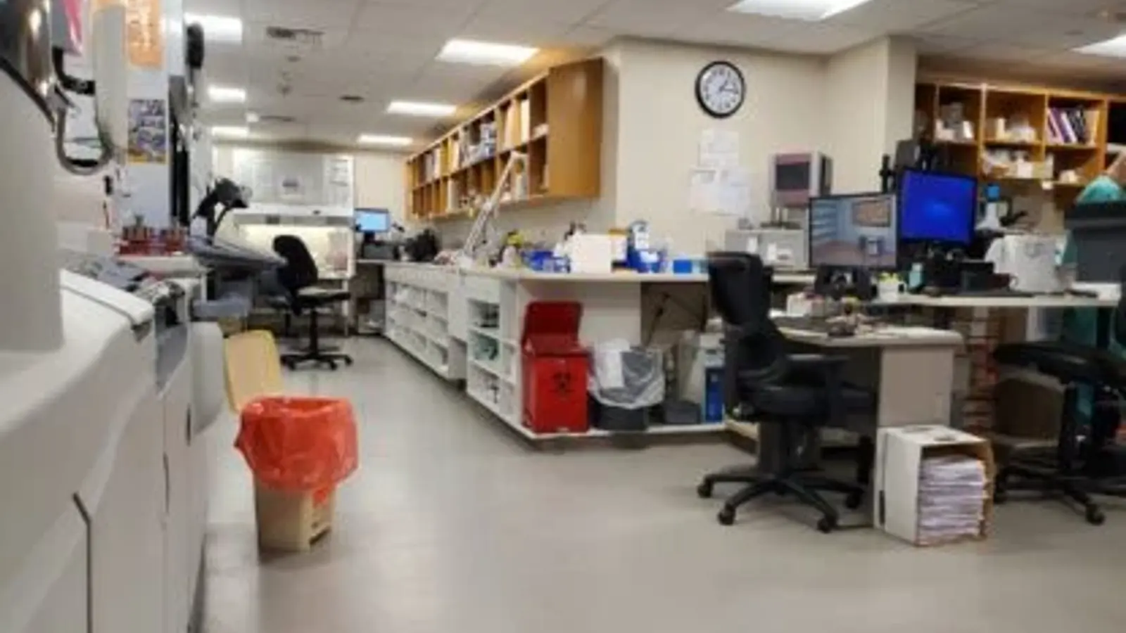 Hospital laboratory at Big Horn Hospital in Hardin, MT