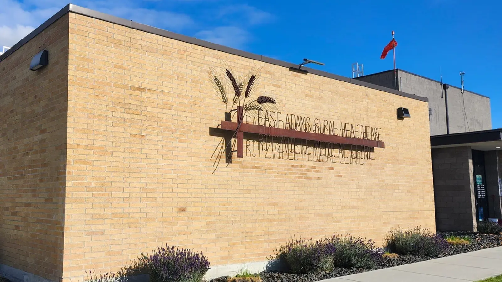 East Adams Rural Healthcare campus clinic entrance in Ritzville, Washington
