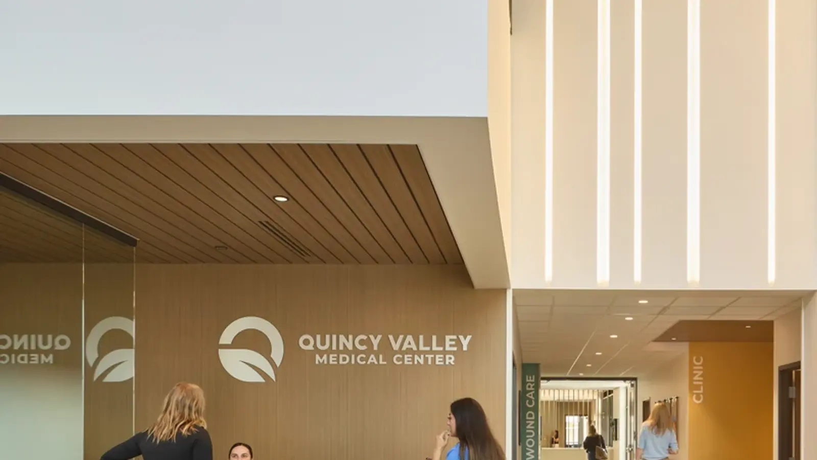 Hospital reception at Quincy Valley Medical Center in Quincy, WA