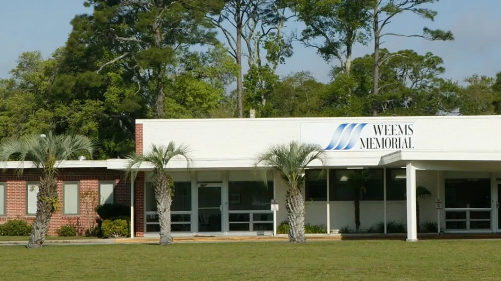 Outside view of Weems Hospital