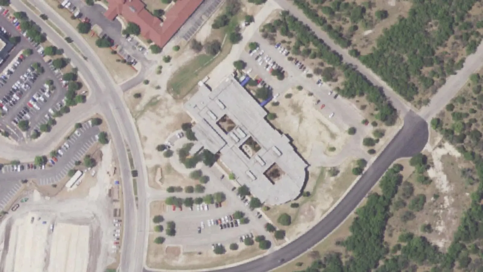 Aerial photograph of the Pam Specialty Hospital Of San Antonio Medical Cen campus (2022), San Antonio, TX