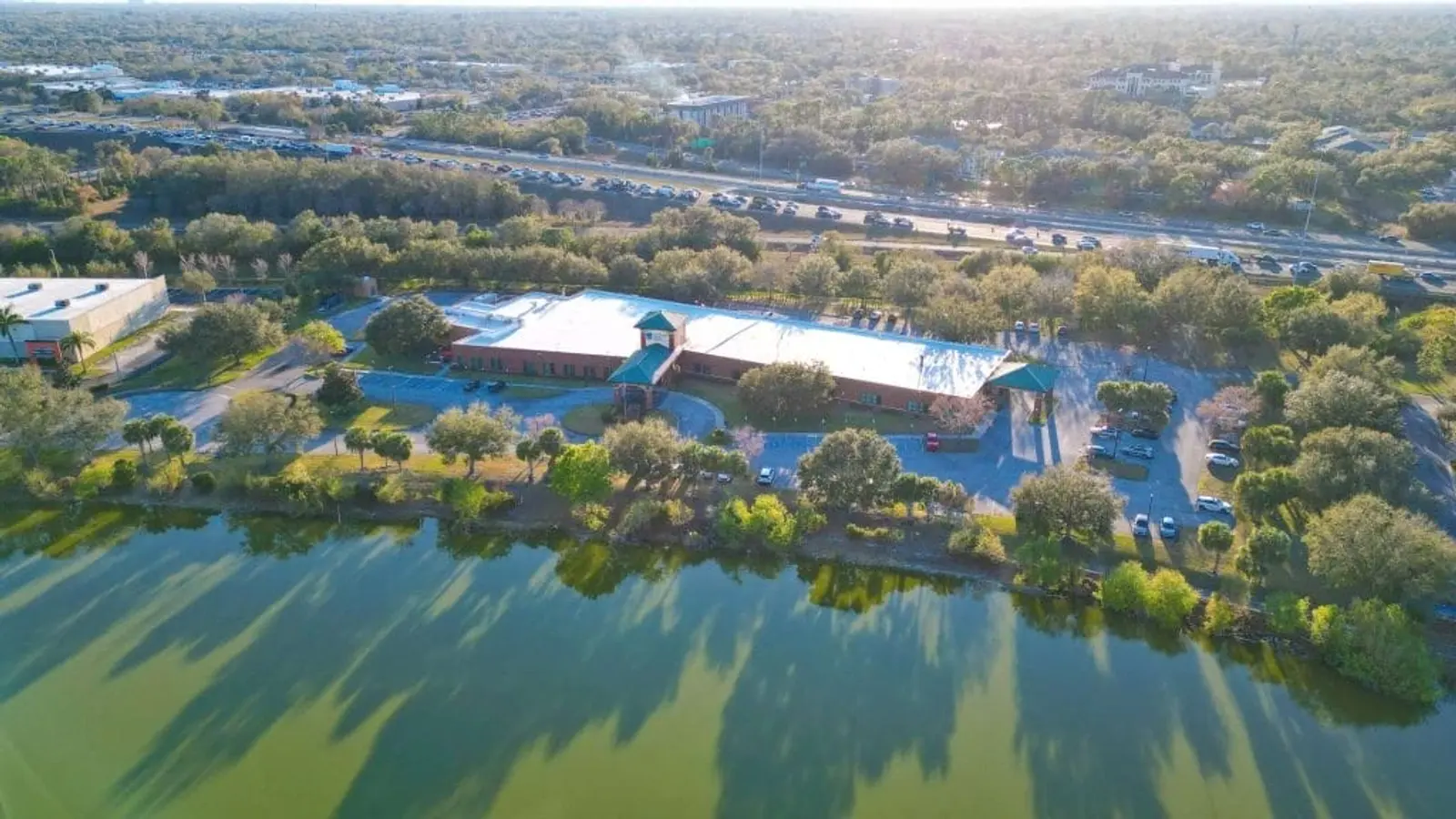 aerial view of Sarasota hospital