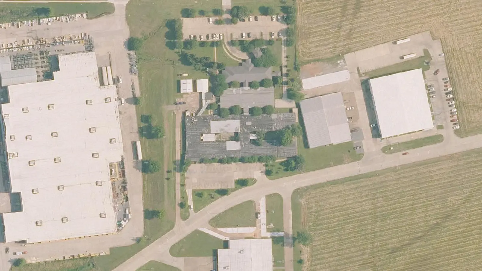Aerial photograph of the Red River Behavioral Center, Llc campus (2023), Bossier City, LA