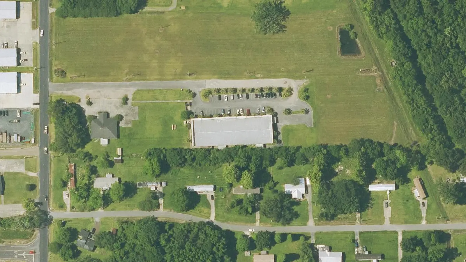 Aerial photograph of the St James Behavioral Health Hospital, Inc campus (2023), Gonzales, LA
