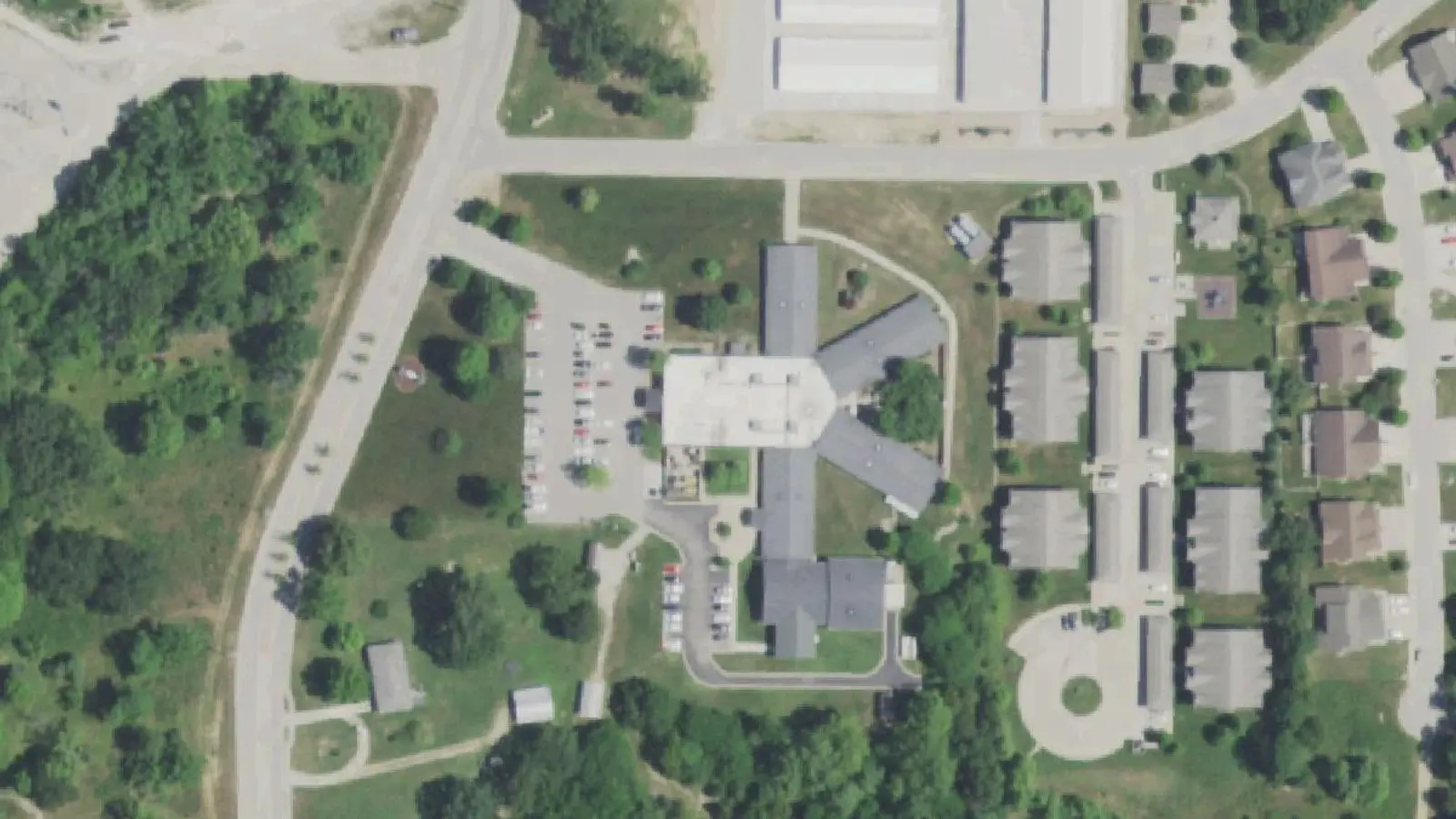 Aerial photograph of the Osage Beach Center For Behavioral Health campus (2022), Osage Beach, MO