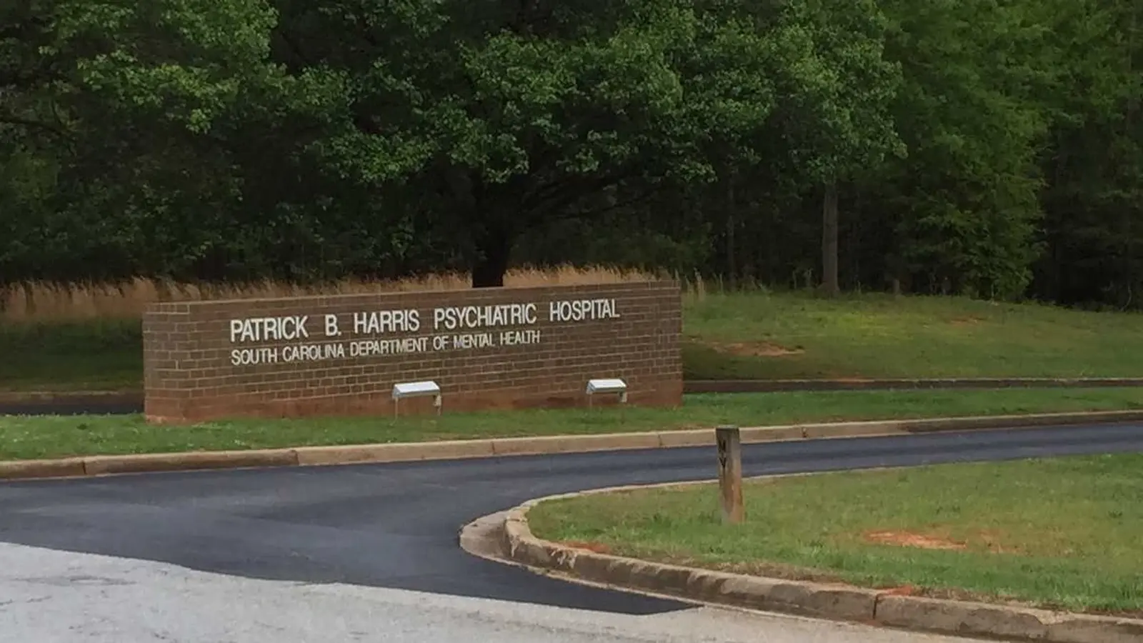 Patrick B. Harris Psychiatric Hospital entrance and grounds